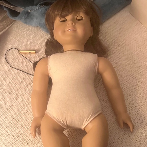 American Girl Doll in Cream Sailor Dress with Brown Hair - Picture 6 of 7